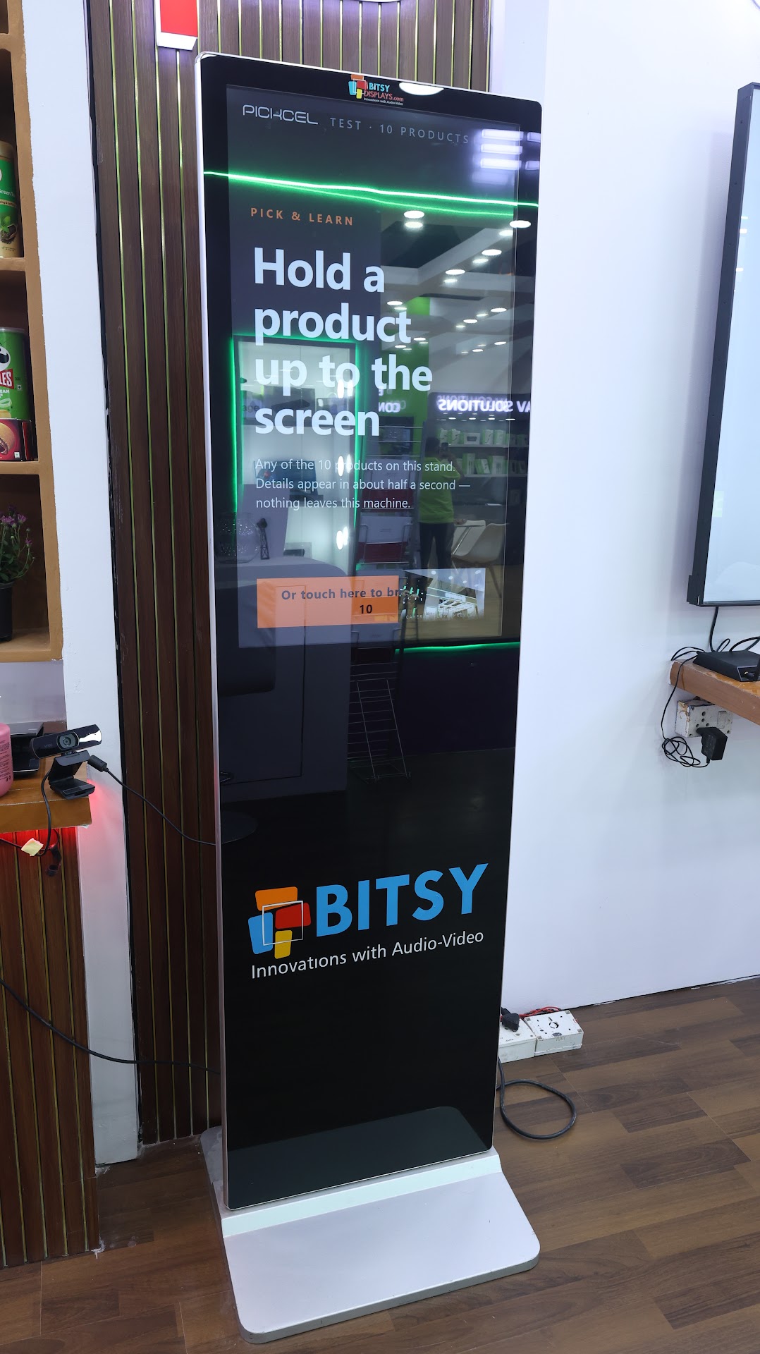 Pickcel booth at InfoComm India 2026, Jio World Convention Centre, Mumbai