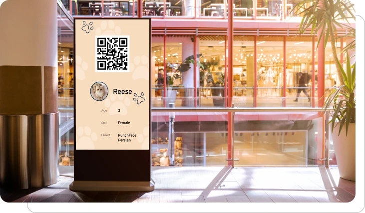 Digital signage streamlining pet store shopping experience Digital signage streamlining pet store shopping experience