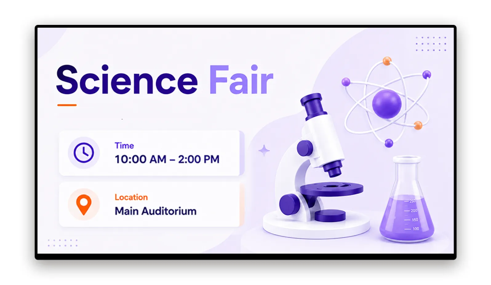 School events promoted on campus digital signage