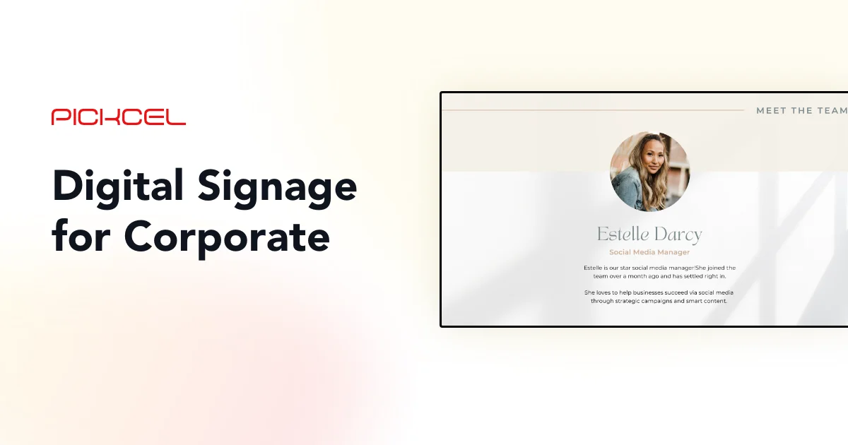 Digital Signage for Tech Companies