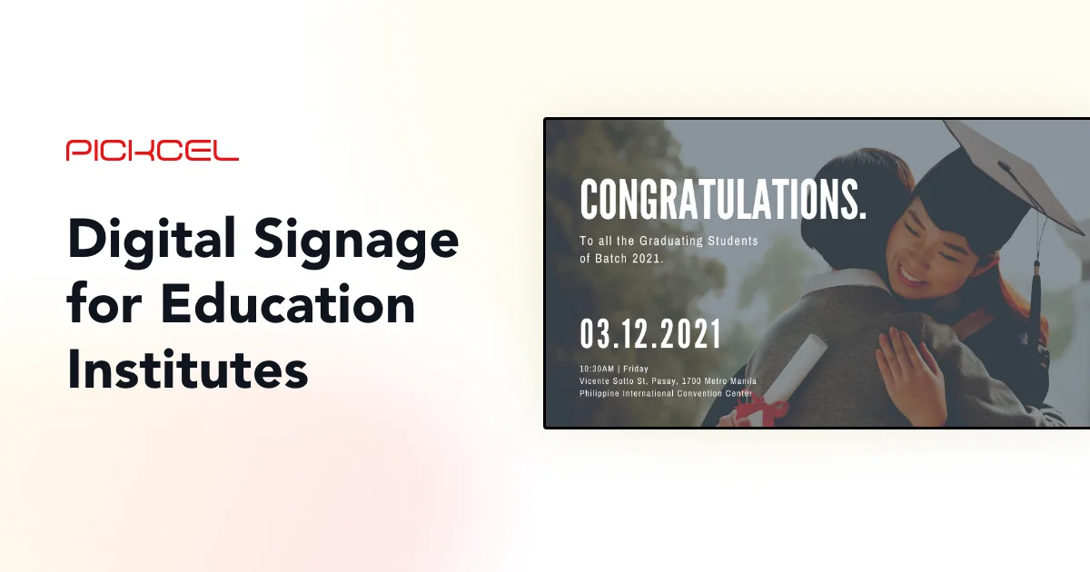 Educational Digital Signage Software for Schools | Pickcel