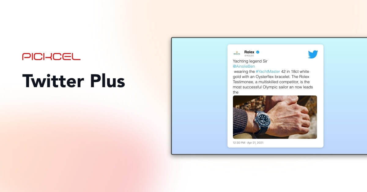 Twitter Feeds App for Digital Signage Display