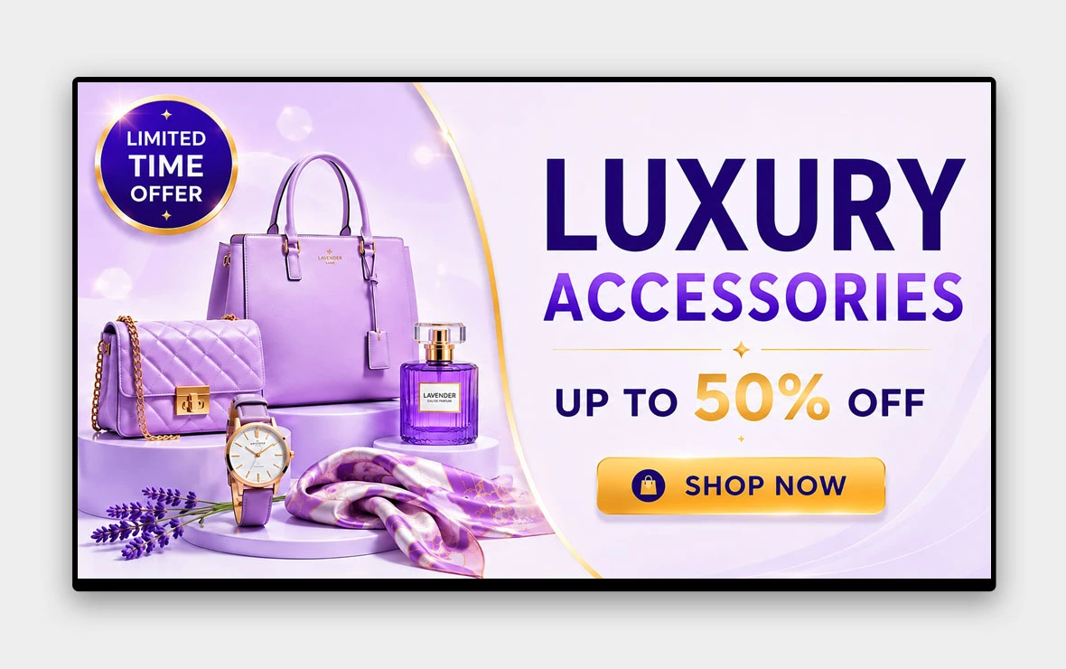 Retail store display board with promotions and pricing