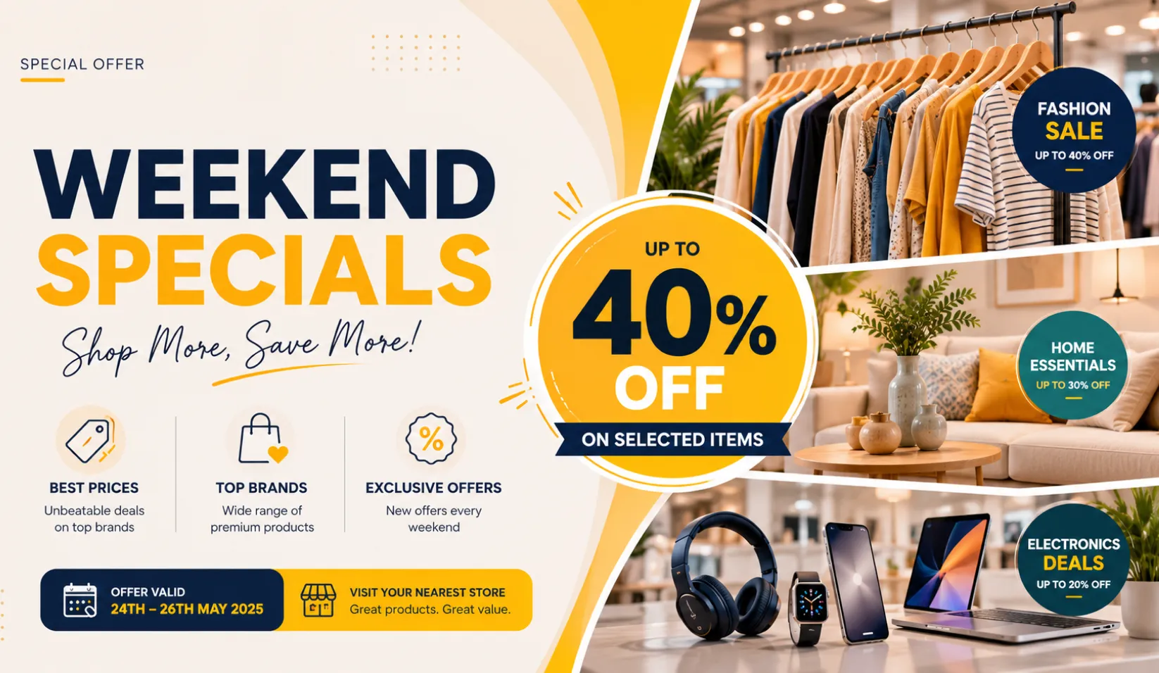 Retail smart digital signage with inventory-linked promotions