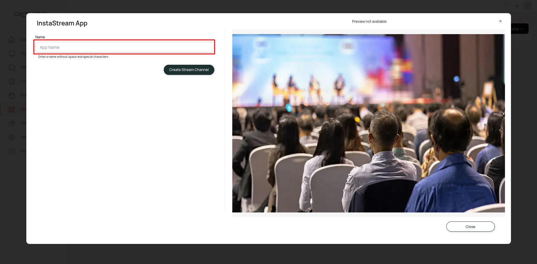 Create Stream Channel