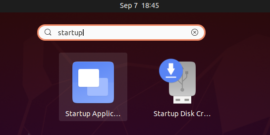 Open Startup Applications