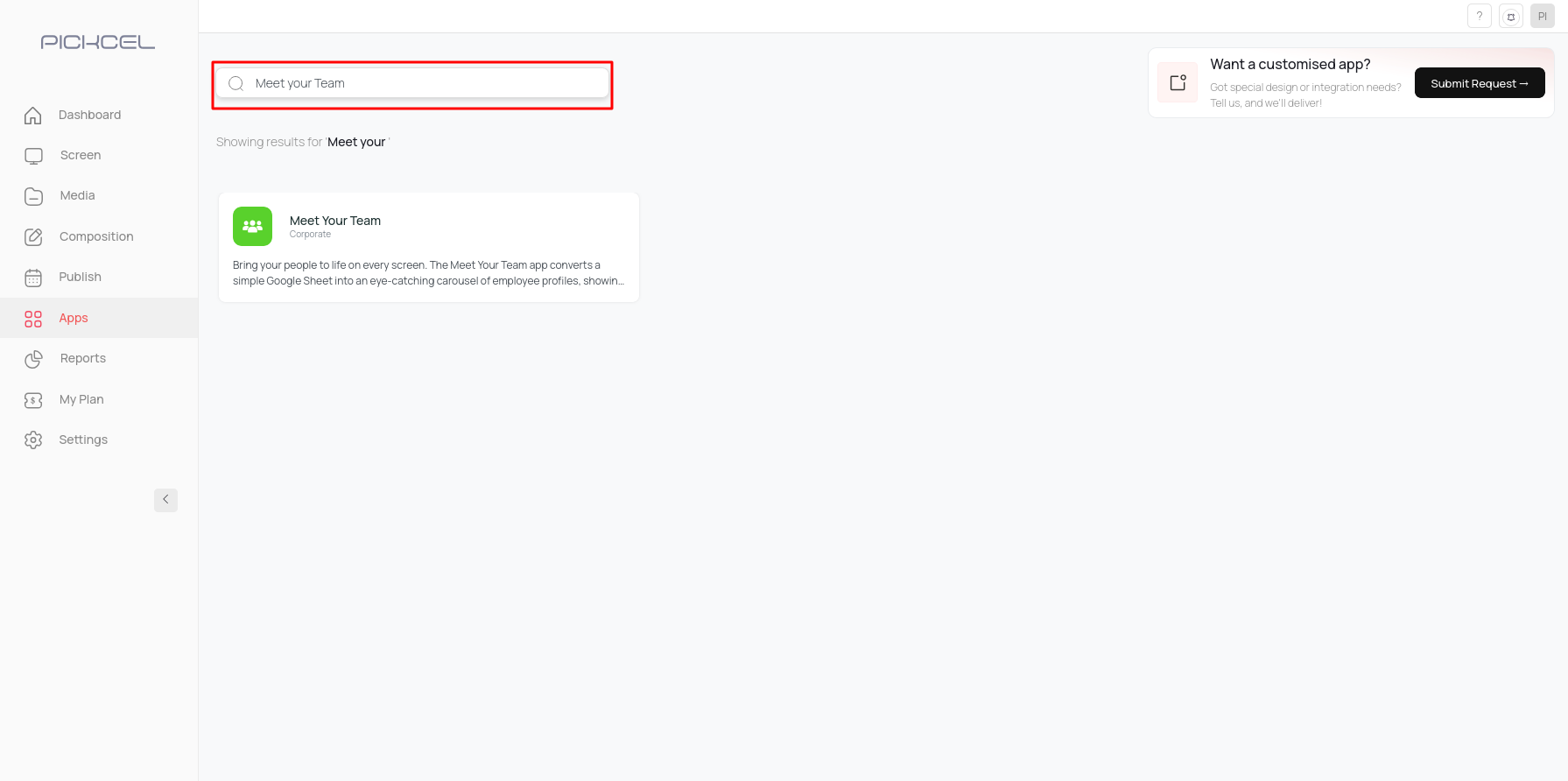 Search Meet Your Team