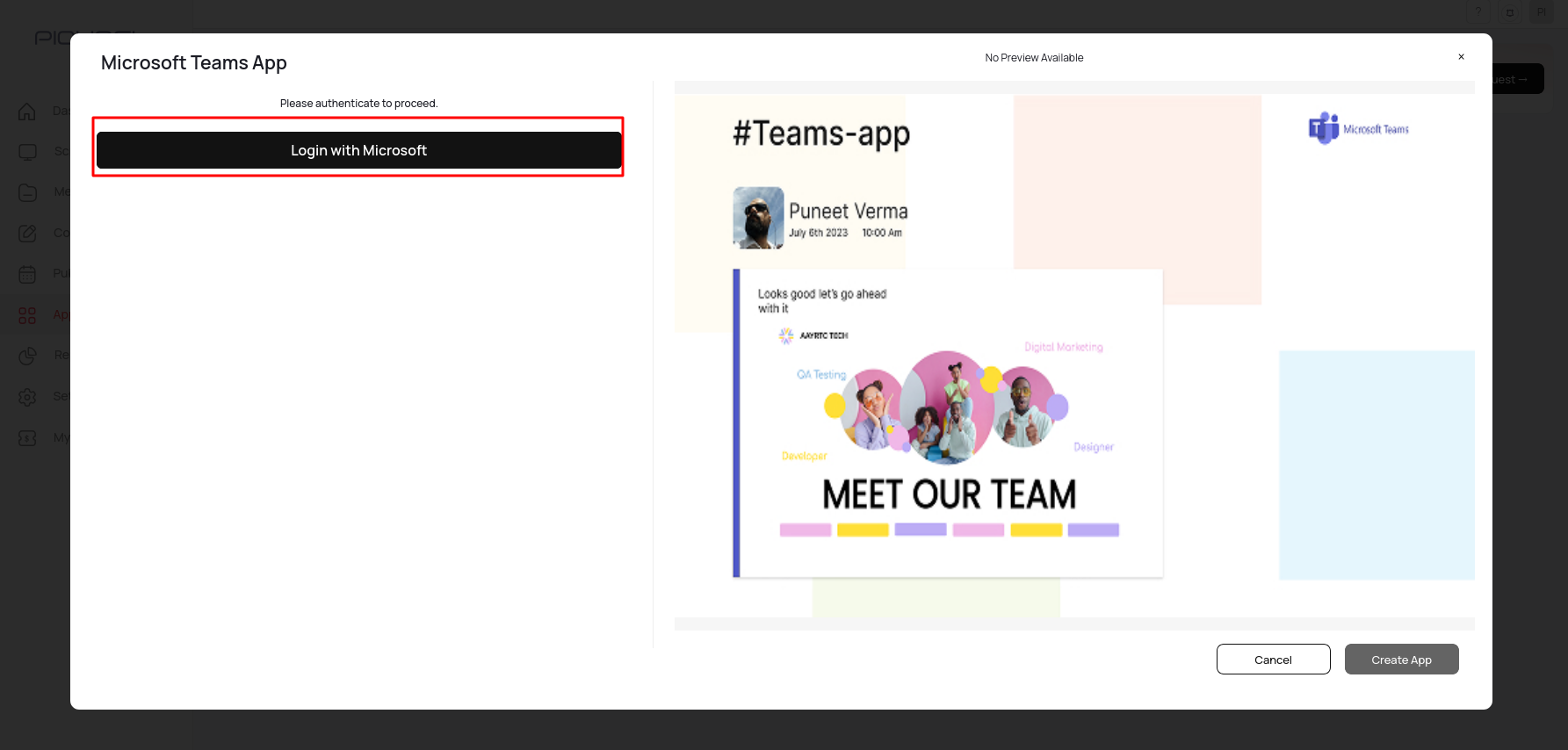 Login with Microsoft