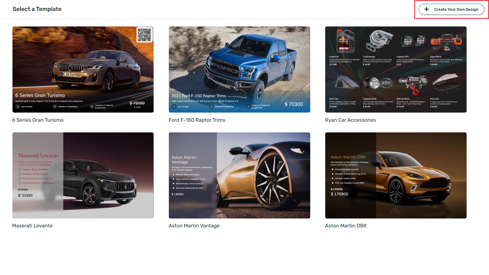 Create your own design