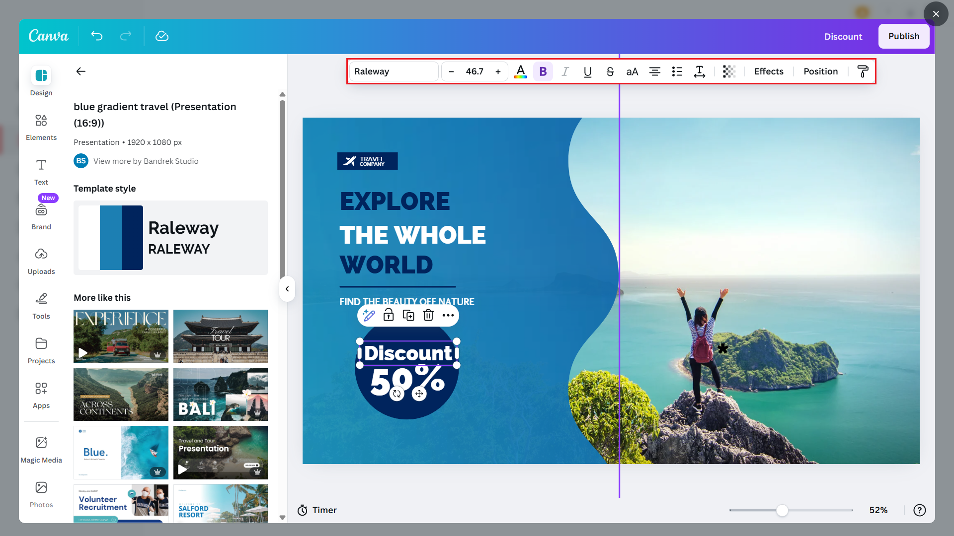 Edit elements in Canva