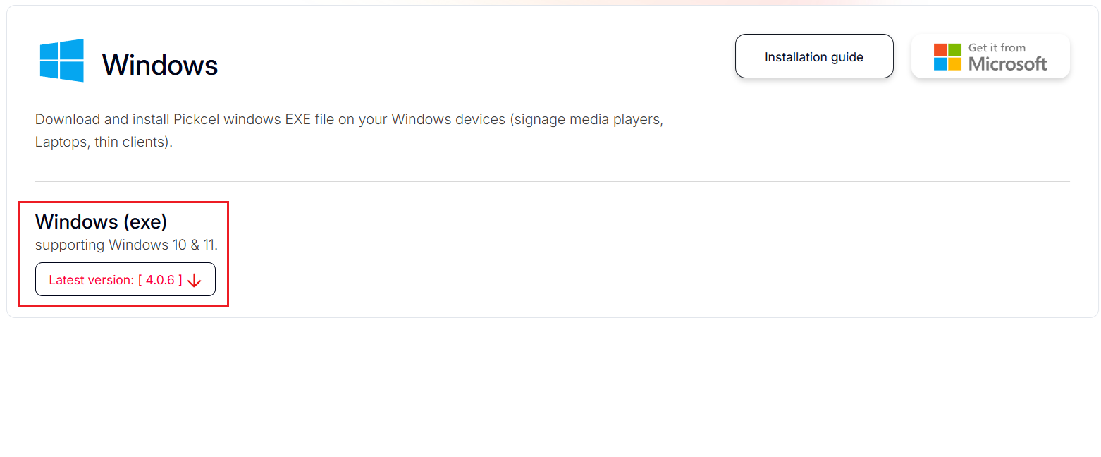 Download Windows Player