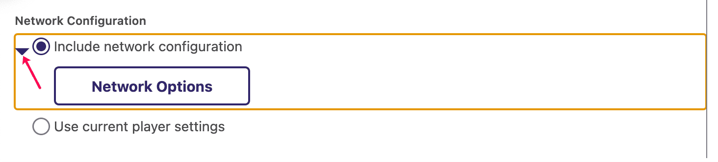 Include network configuration in BrightSign setup