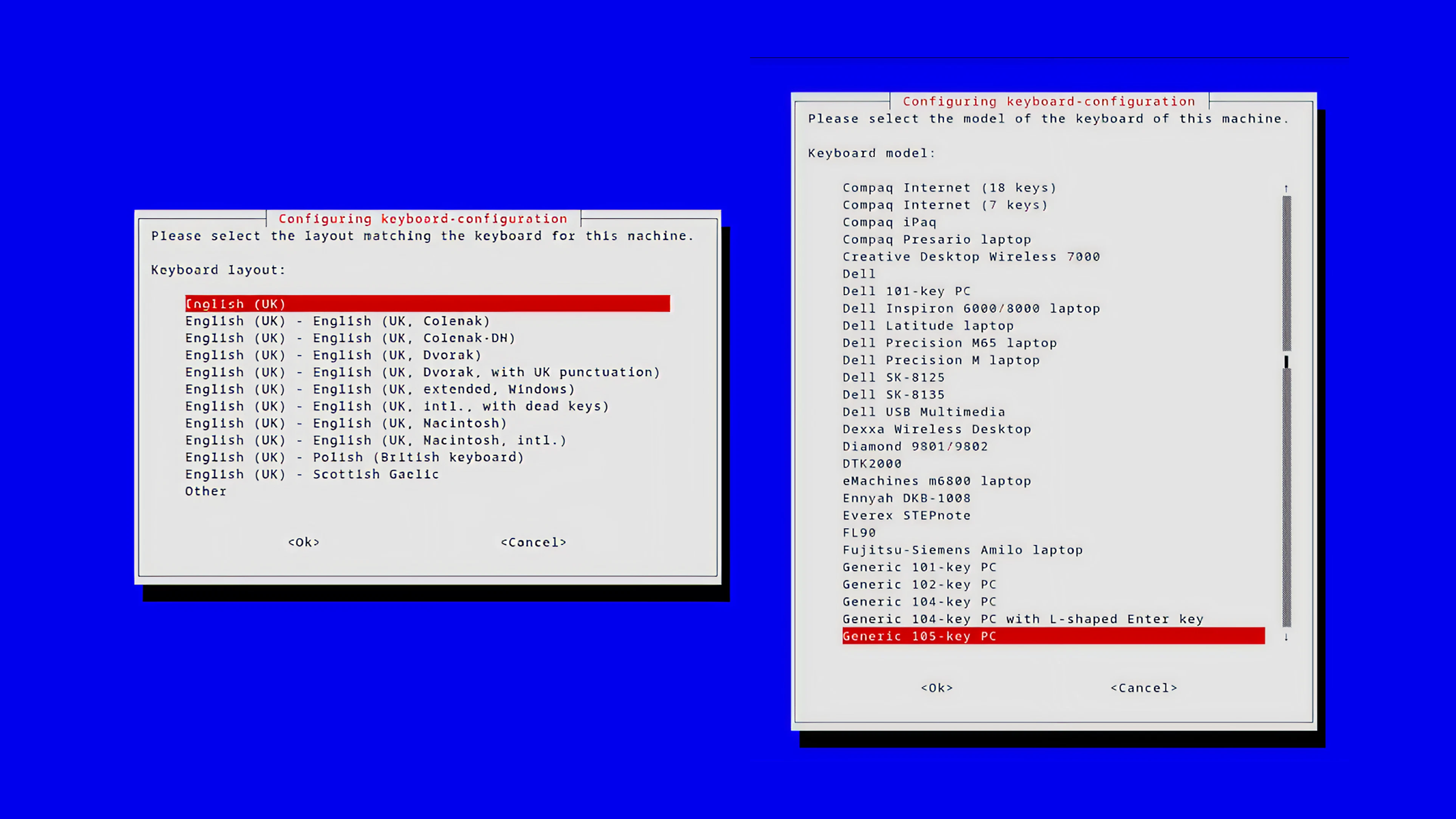 Finish localization configuration and reboot