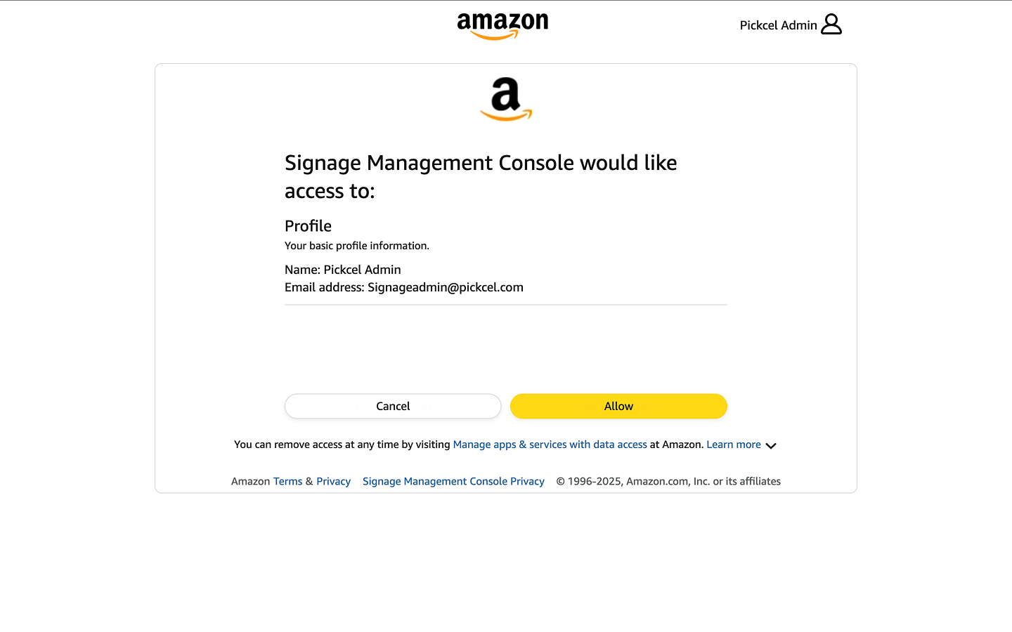 Login with Amazon