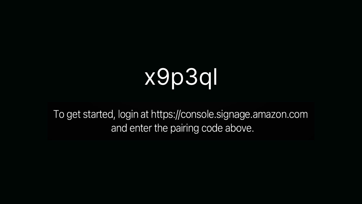 Note the 6 digit code