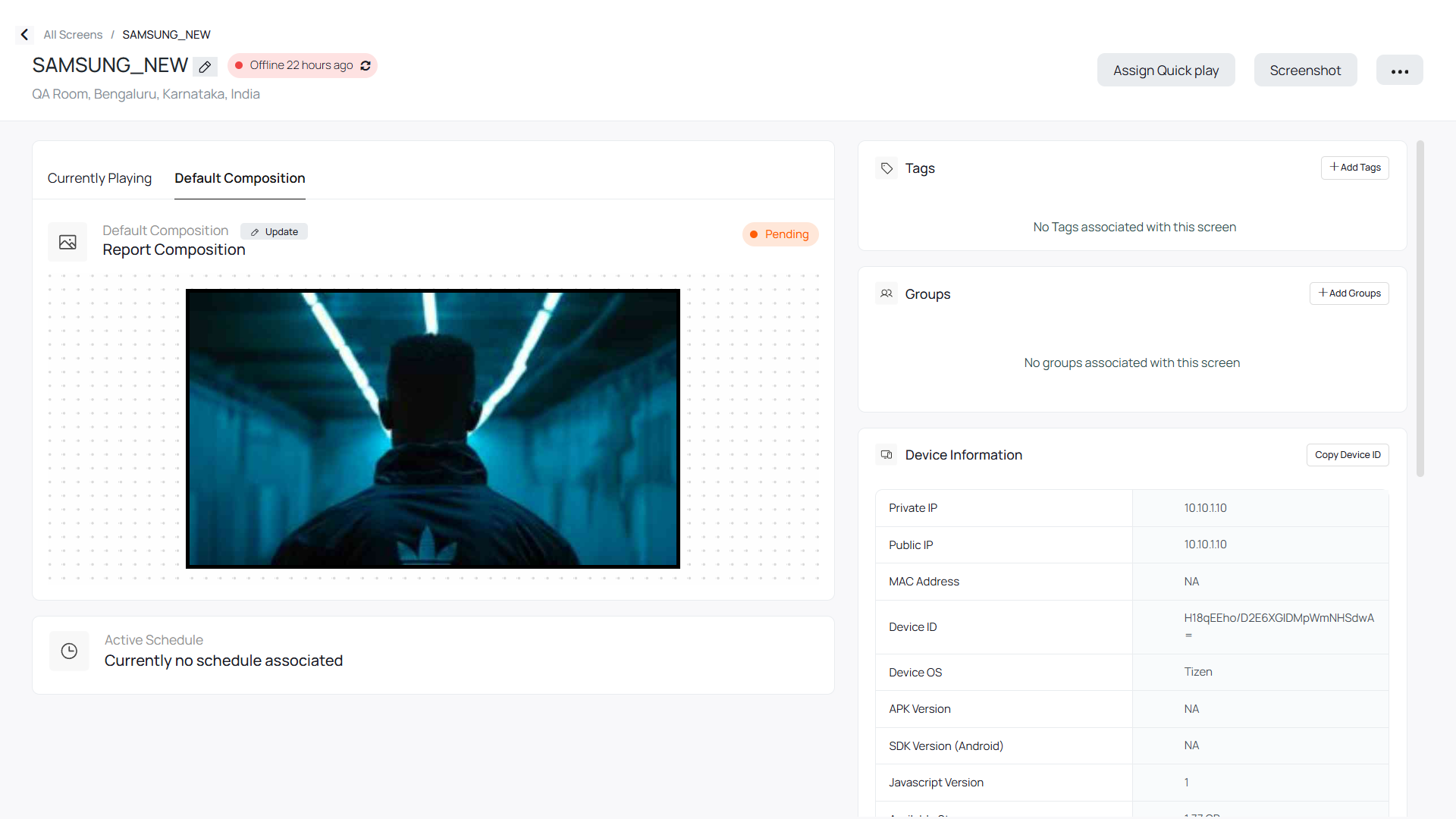 Scroll to Groups section